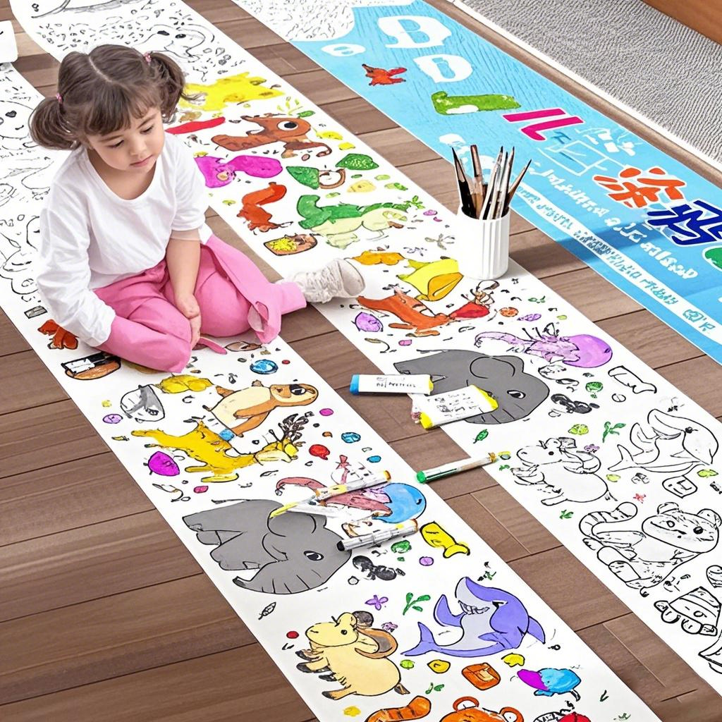 Rouleau de papier à colorier