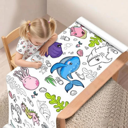 Rouleau de papier à colorier